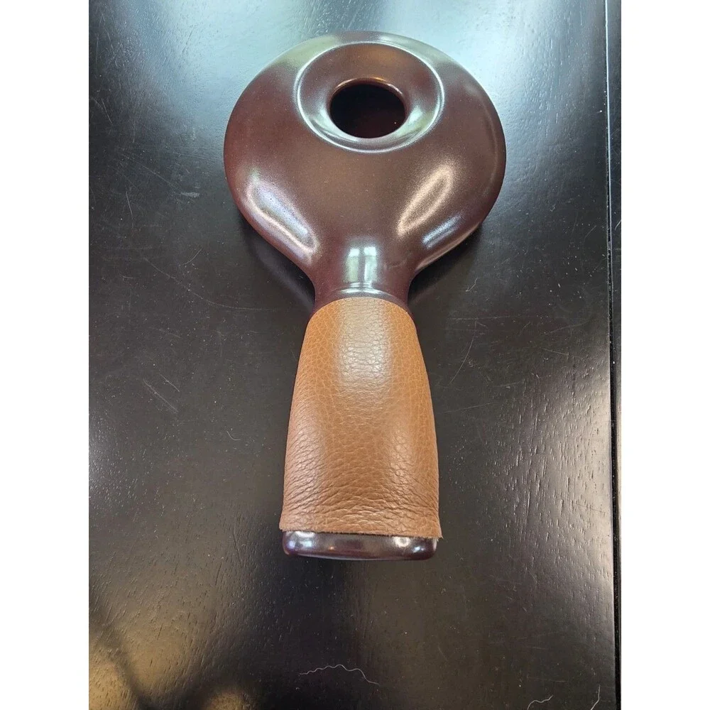 Nuvo Eco Ceramic Coffee Bean Roaster Brown Leather‎ Strap Handle Korea